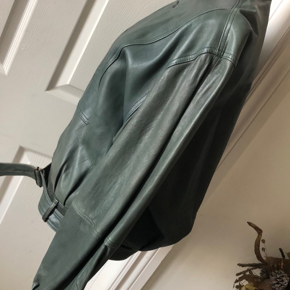 Leather Bomber Jacket - Picture 2 of 11